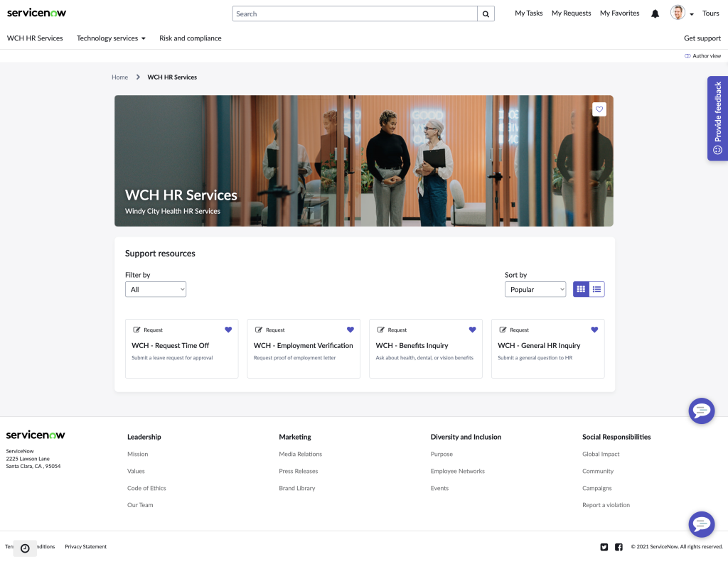 wch hr services