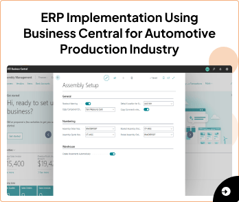 Automotive Production Inventory Automation With Dynamics-365