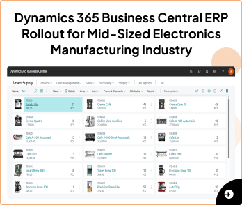Manufacturing ERP Rollout Mid Size Electronics Company